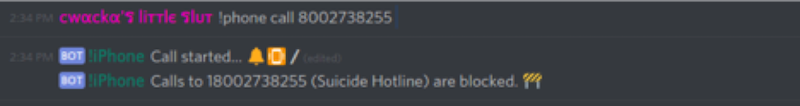 Image 2: In an April 25, 2017 post, an actor attempts to make a call to the suicide hotline.