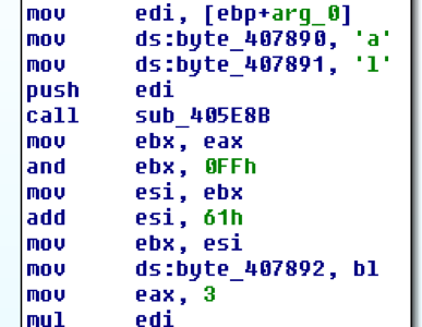 Image 3: The malware’s initial DGA.